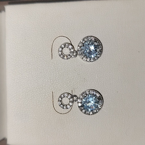 NWT Kate Landry Sterling Silver Gemstone Earrings - Picture 4 of 6